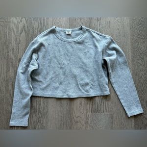 Aritzia Sunday Best - Waffle Cropped Longsleeve